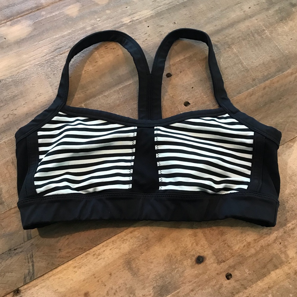 Lululemon Striped Mesh Racerback Sports Bra, 4